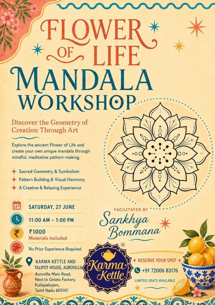 ✨ FLOWER OF LIFE MANDALA WORKSHOP ✨