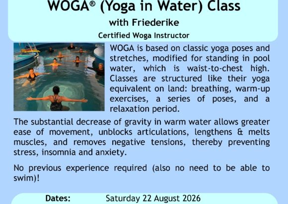 💧 WOGA® (Yoga in Water) Class at Quiet Healing Center