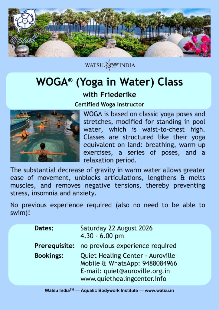 💧 WOGA® (Yoga in Water) Class at Quiet Healing Center