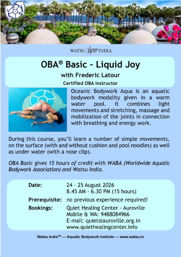 🌊 OBA® Basic – Liquid Joy | Aquatic Bodywork Course